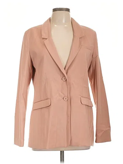 Pre-owned H&m Blazer Jacket In Tan