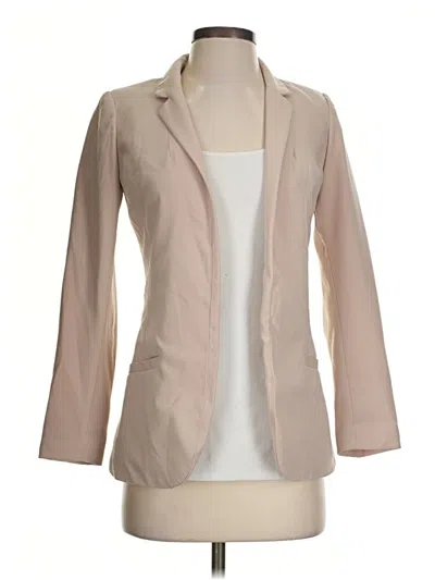 Pre-owned H&m Blazer Jacket In Tan