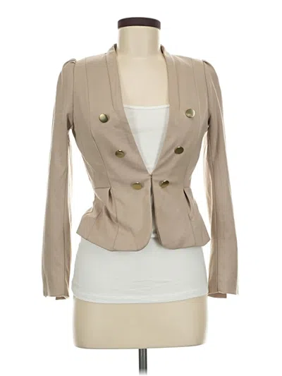 Pre-owned H&m Blazer Jacket In Tan