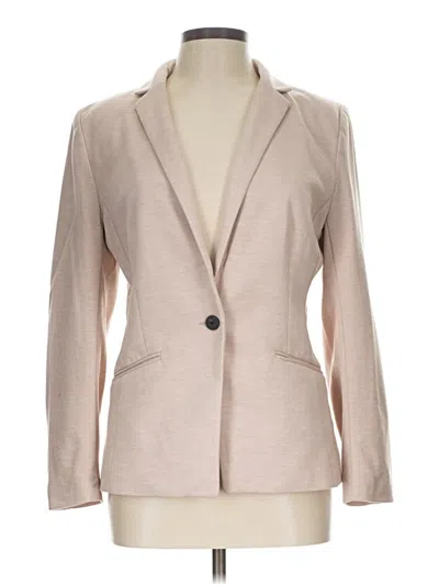 Pre-owned H&m Blazer Jacket In Tan