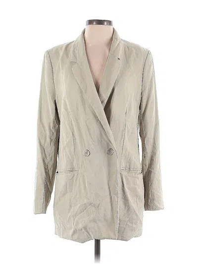 Pre-owned H&m Blazer Jacket In White