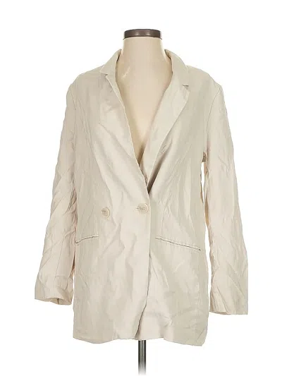 Pre-owned H&m Blazer Jacket In White