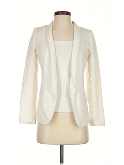Pre-owned H&m Blazer Jacket In White