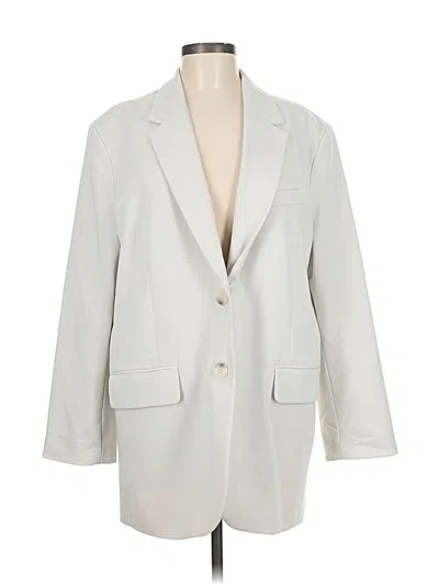 Pre-owned H&m Blazer Jacket In White