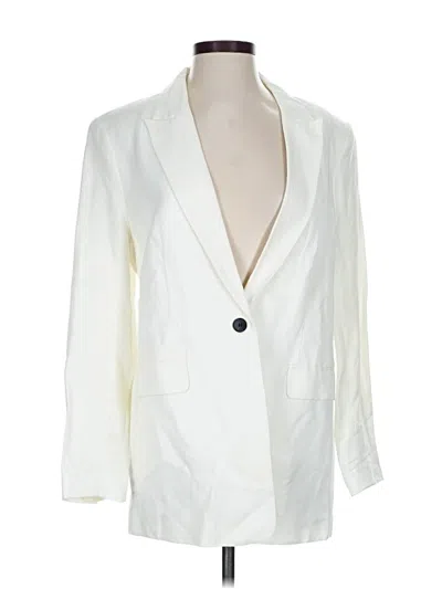 Pre-owned H&m Blazer Jacket In White