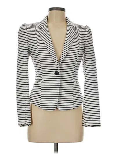 Pre-owned H&m Blazer Jacket In White