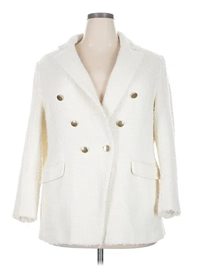 Pre-owned H&m Blazer Jacket In White