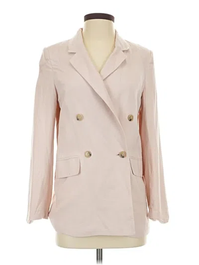 Pre-owned H&m Blazer Jacket In White