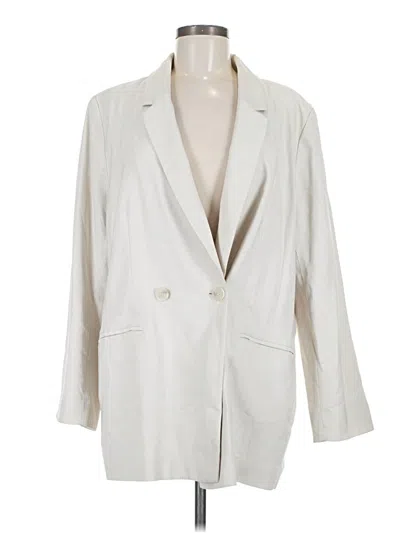 Pre-owned H&m Blazer Jacket In White