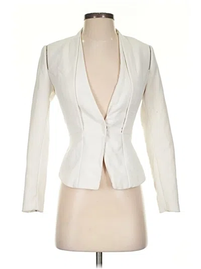 Pre-owned H&m Blazer Jacket In White