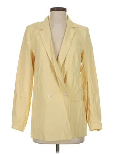 Pre-owned H&m Blazer Jacket In Yellow