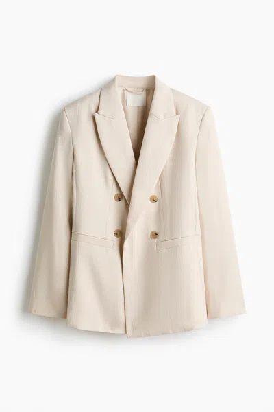 H&m Blazer In Light Beige