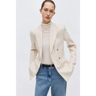 H&m Blazer In Neutral