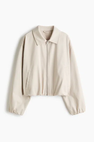 H&m Blouson Jacket In Neutral