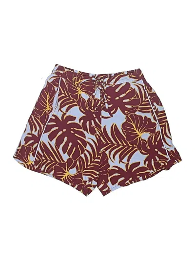 Pre-owned H&m Board Shorts In Burgundy