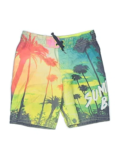 Pre-owned H&m Kids' Board Shorts In Green