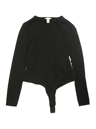 Pre-owned H&m Bodysuit In Black