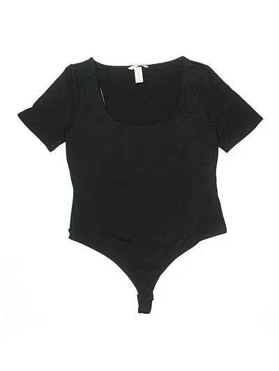 Pre-owned H&m Bodysuit In Black