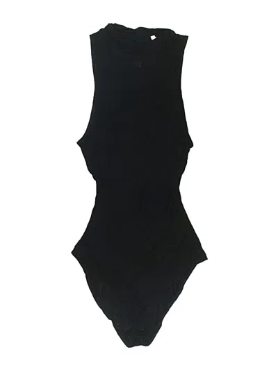 Pre-owned H&m Bodysuit In Black