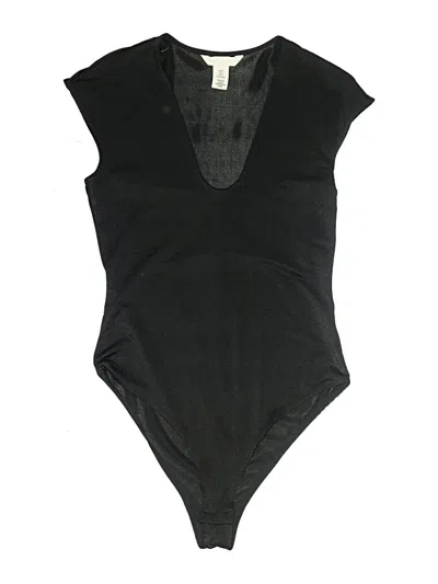Pre-owned H&m Bodysuit In Black