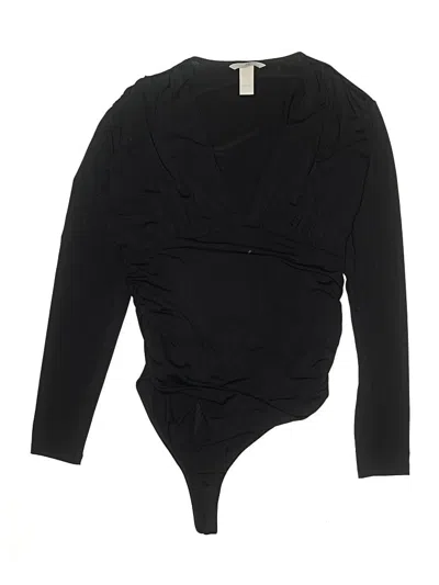 Pre-owned H&m Bodysuit In Black
