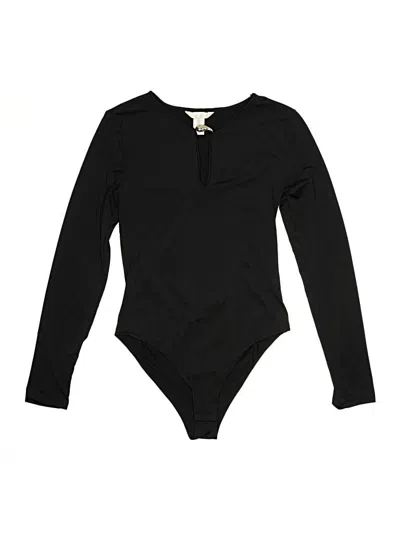 Pre-owned H&m Bodysuit In Black