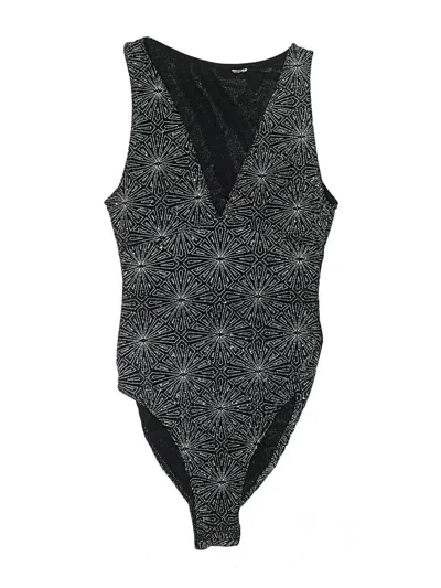 Pre-owned H&m Bodysuit In Black