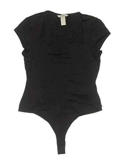 Pre-owned H&m Bodysuit In Black