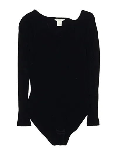 Pre-owned H&m Bodysuit In Black