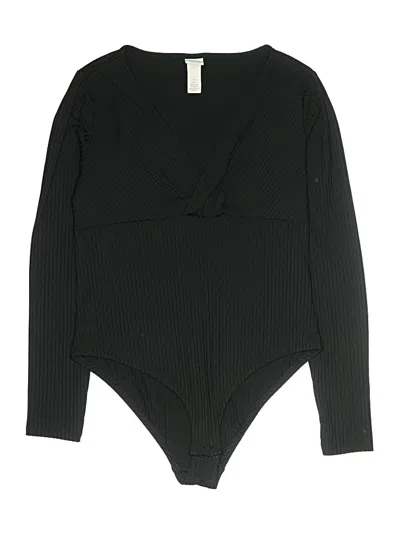Pre-owned H&m Bodysuit In Black