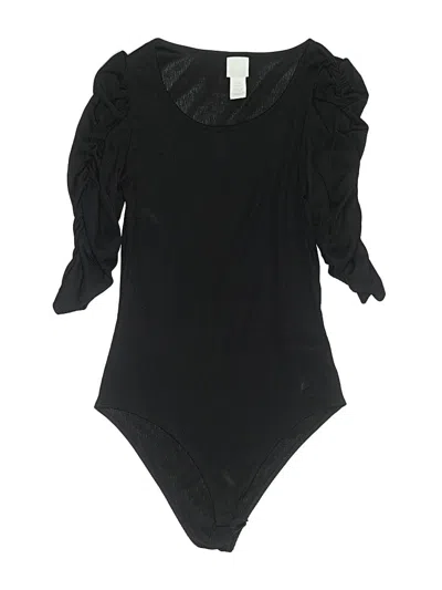 Pre-owned H&m Bodysuit In Black
