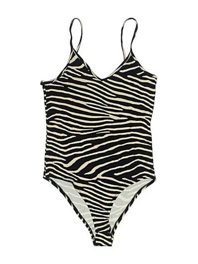 Pre-owned H&m Bodysuit In Black