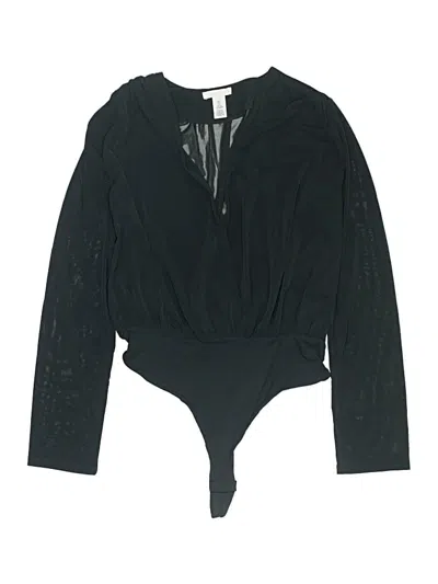 Pre-owned H&m Bodysuit In Black