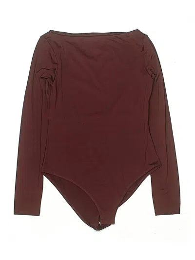 Pre-owned H&m Bodysuit In Burgundy