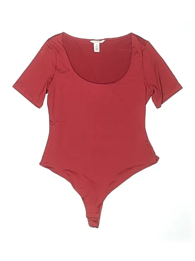 Pre-owned H&m Bodysuit In Burgundy