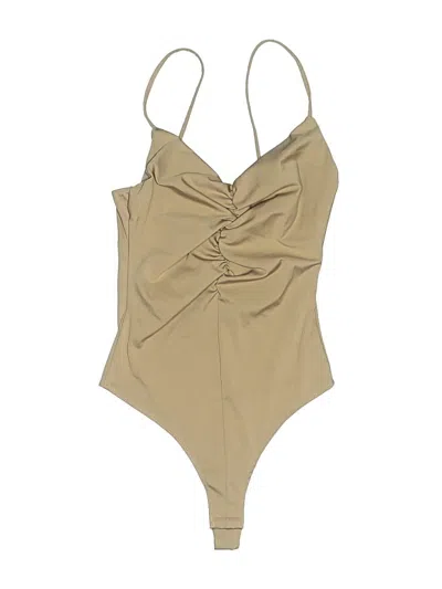Pre-owned H&m Bodysuit In Tan