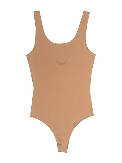 Pre-owned H&m Bodysuit In Tan