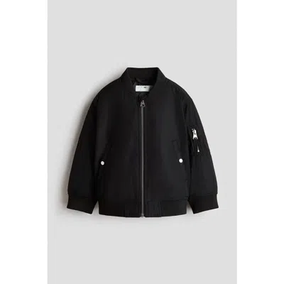 H&m Kids'  Bomber Jacket In Black