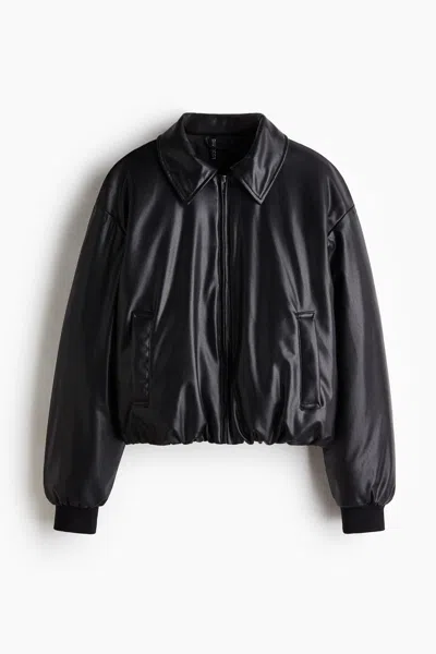 H&m Bomber Jacket In Black