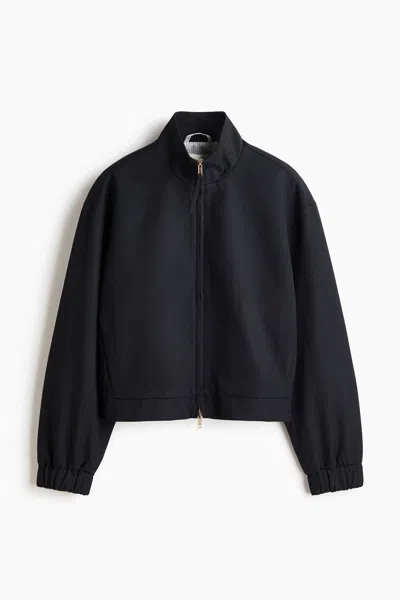 H&m Bomber Jacket In Black