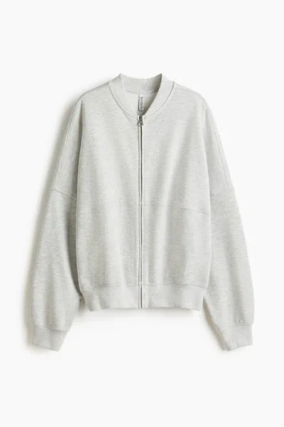 H&m Bomber Jacket In Gray