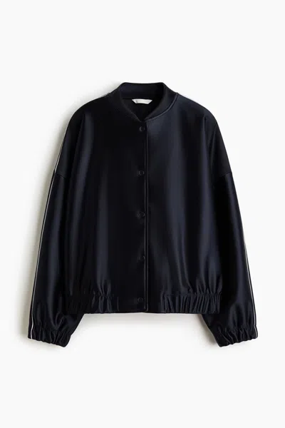 H&m Bomber Jacket In Blue