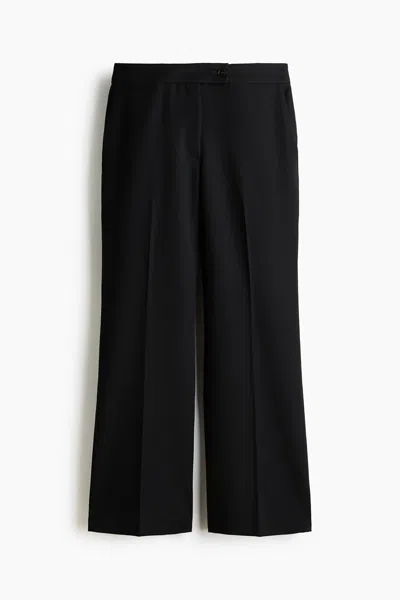 H&m Bootcut Ankle-length Pants In Black