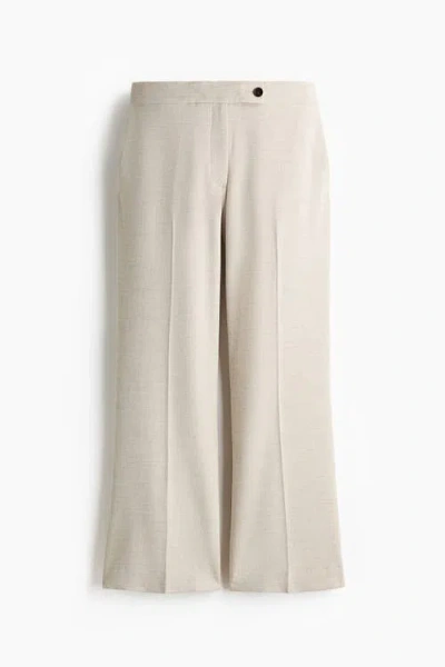 H&m Bootcut Ankle-length Trousers In Gray