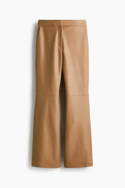 H&m Bootcut Coated Pants In Multi