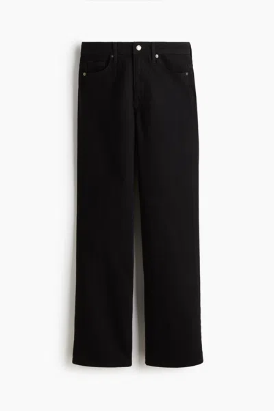 H&m Bootcut High Jeans In Black