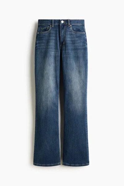 H&m Bootcut High Jeans In Blue
