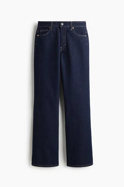 H&m Bootcut High Jeans In Blue