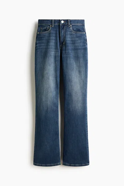 H&m Bootcut High Jeans In Blue