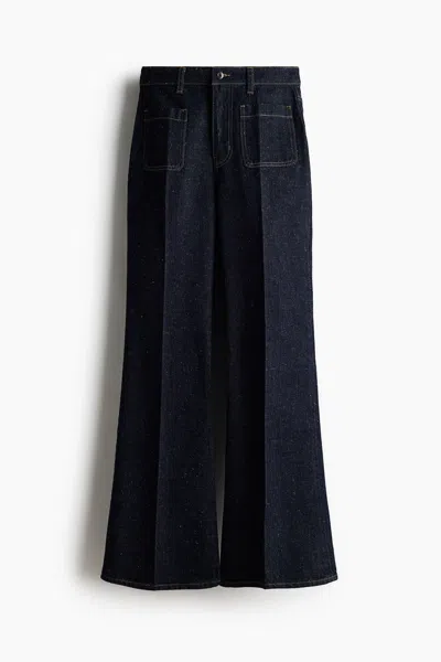 H&m Bootcut High Jeans In Blue